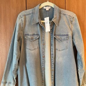 Denim shirt jacket